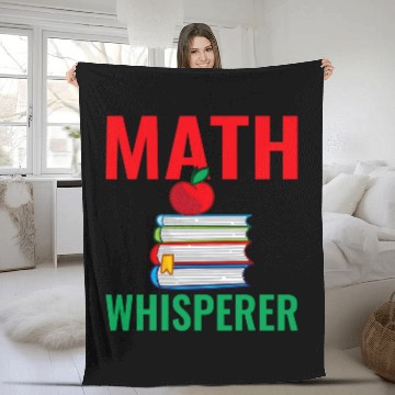 Discover Math Whisperer First Grade Math Preschool Teacher Fleece Blankets