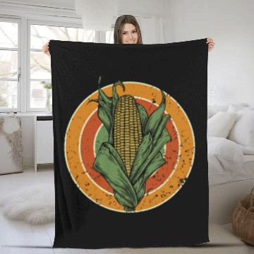 Discover vintages Midwest Ear Of Corn Cool Food Farmer Corn Lover Baseball Tees Fleece Blankets