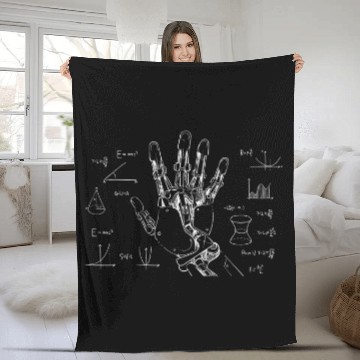 Discover Robot Engineer Formulary 2Robotics Maths AI Zip Fleece Blankets