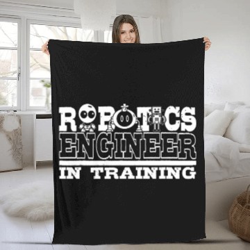 Discover Robot Engineer Robotics 219 Fleece Blankets