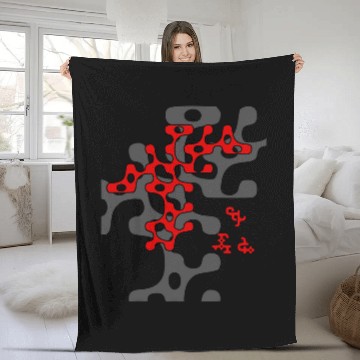 Discover Organic Abstract Design No Words Just Art Baseball Tees Fleece Blankets