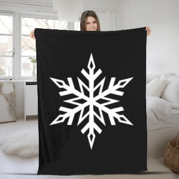 Discover Pattern Of A Snowflake Nr 5 Zip Fleece Blankets