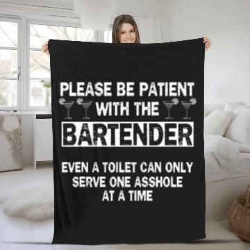 Discover Please Be Patient Intoxicologist Cocktail Lover Bartender Fleece Blankets