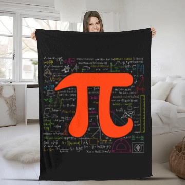 Discover Mathematics Pi Day Funny Math Lover Pi Symbol Science Math Fleece Blankets