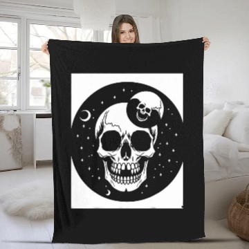 Discover Horror Skull Skull Art Skull Gothic Heavy Metal 15 Baseball Tees Fleece Blankets