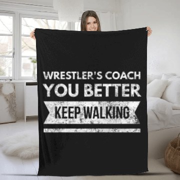 Discover Retro Wrestling Costume Funny bests Wrestlers Coach Baseball Tees Fleece Blankets