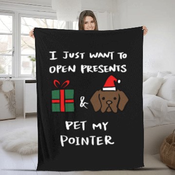 Discover Open Presents German Shorthaired Pointer Christmas Dog Baseball Tees Fleece Blankets