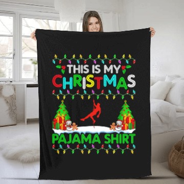 Discover Rock Climber Christmas Pajama Rock Climbing Xmas Baseball Tees Fleece Blankets