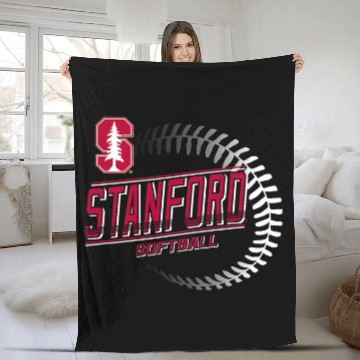 Discover Stanford Cardinal Softball Homerun Officially Licensed Zip Fleece Blankets