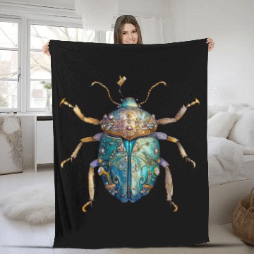 Discover vintages Beetles Bugs Insect Cute Beetles Bug Catcher Beetle Fleece Blankets