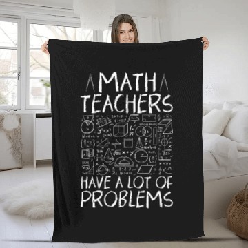 Discover Mens Math Teacher Baseball Tees Fleece Blankets