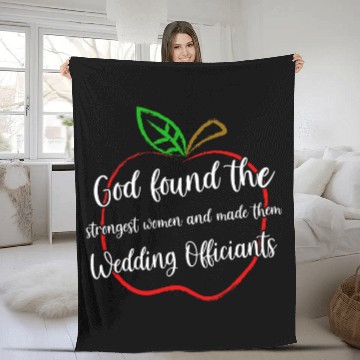 Discover Strongest Wedding Officiant Fleece Blankets