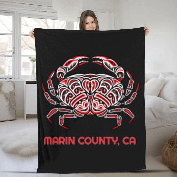 Discover Marin County californias Dungeness Crab Native American Baseball Tees Fleece Blankets