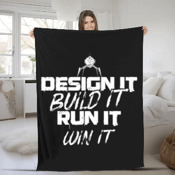 Discover Robot Engineer Robotics 215 Baseball Tees Fleece Blankets