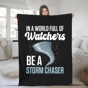 Discover Storm Chasing Lightning Thunder Weather Hurricane Tornado 25 Zip Fleece Blankets