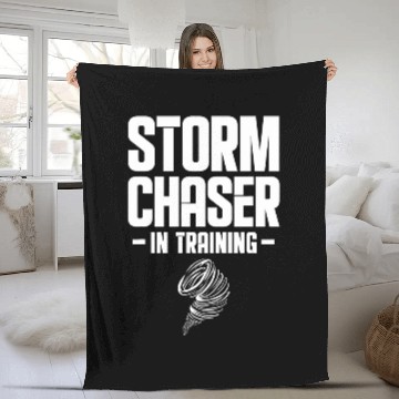 Discover Storm Chaser In Training Future Meteorologist Tornado 21 Fleece Blankets