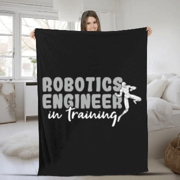 Discover Robot Engineer Robotics 28 Fleece Blankets