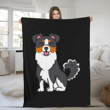 Discover Mini Aussie Miniature Australian Shepherd 3 Baseball Tees Fleece Blankets