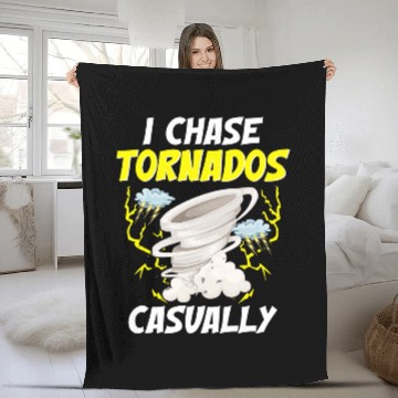 Discover Storm Chasing Lightning Thunder Weather Hurricane Tornado 22 Baseball Tees Fleece Blankets
