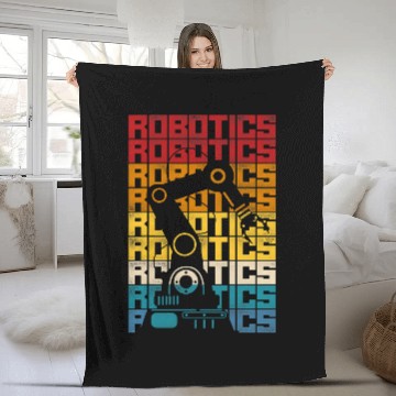 Discover Robot Robotics Engineer Retro vintages Robotics Baseball Tees Fleece Blankets