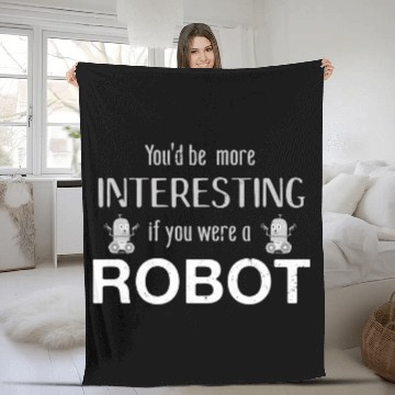 Discover Robot Engineer Robotics 25 Fleece Blankets