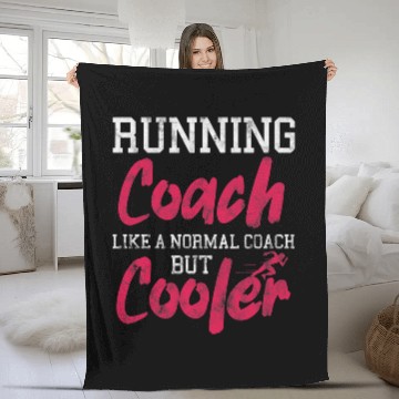 Discover Running Coachs Like a Normal Coachs but Cooler Distressed Fleece Blankets