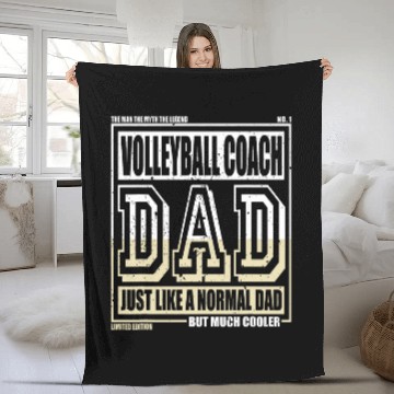 Discover Like A Normal Dad Father Volleyball Coach Baseball Tees Fleece Blankets