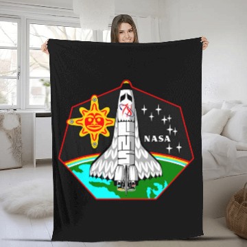 Discover NASA STS78 Mission Native American inspired graphic Baseball Tees Fleece Blankets