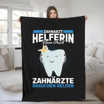 Discover Womens dentists helper who also dentists need heroes Fleece Blankets