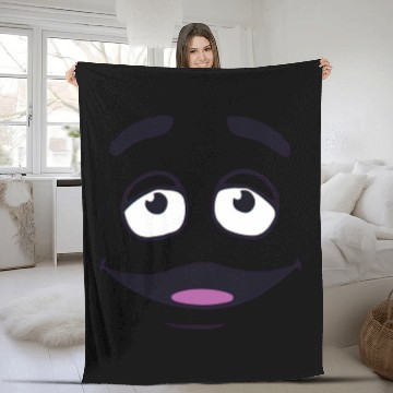 Discover Grimace Face meme Fleece Blankets