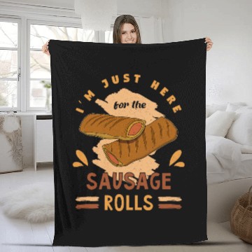 Discover Sausage roll savoury baking eating culinary cooking cuisine 12 Fleece Blankets