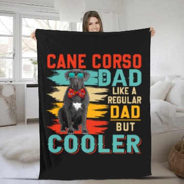 Discover vintages Cane Corso Dad Definition Regular Dad But Cooler Fleece Blankets
