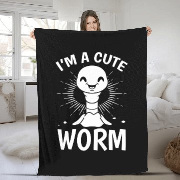 Discover Worm Farming Funny Compost Worm Im A Cute Worm Baseball Tees Fleece Blankets