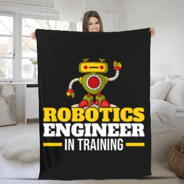 Discover Robotics Engineer In Training Robot Robotics Baseball Tees Fleece Blankets
