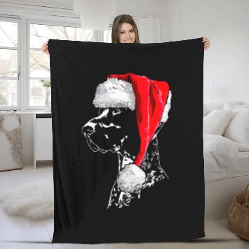 Discover Funny German Shorthaired Pointer Santa Christmas dog mom Baseball Tees Fleece Blankets