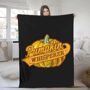 Discover Pumpkin Whisperer Vegetable Drawing Gardening 22 Zip Fleece Blankets