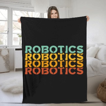 Discover Robotics Engeneering Machine Learning Robot Robotics Fleece Blankets
