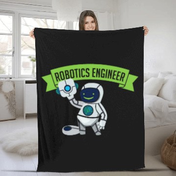 Discover Robotics Engineer Computer Science Engineering Professor Baseball Tees Fleece Blankets