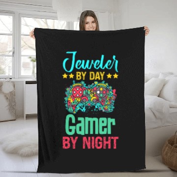 Discover Jeweler Gaming Lover Funny Novelty Baseball Tees Fleece Blankets
