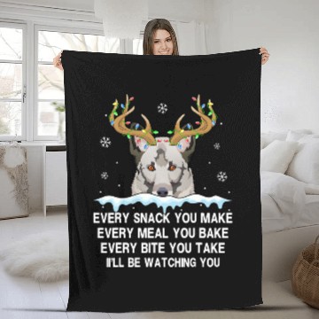 Discover Reindeer Norwegian Elkhound Every Snack You Make Light Snow Baseball Tees Fleece Blankets