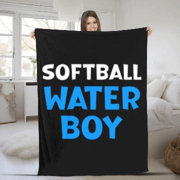 Discover Softball Team Waterboy Hydration Specialist Zip Fleece Blankets