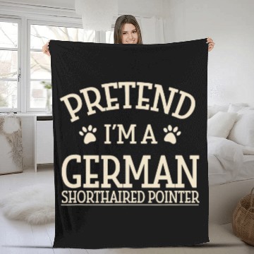 Discover Pretend Im a German Shorthaired Pointer Halloween Fleece Blankets