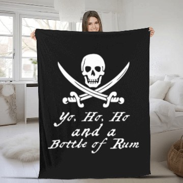 Discover Yo ho ho and a bottle of rum  Pirate design Baseball Tees Fleece Blankets