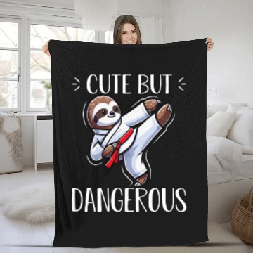 Discover Sloth Cute But Dangerous 3 Fleece Blankets
