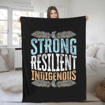 Discover Strong Resilient Indigenous Native American 1 Fleece Blankets