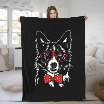 Discover Funny Cute Border Collie mom dog lover 1 Baseball Tees Fleece Blankets