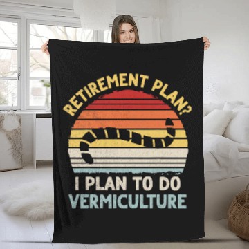 Discover Worm Farming Vermiculture Design for a Worm Farmer Baseball Tees Fleece Blankets