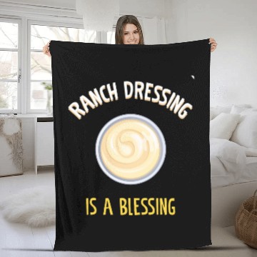 Discover Ranch Dressing Is A Blessing Vegan Vegetable Salad Fleece Blankets