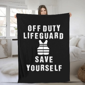 Discover Protect Yourself with a Lifeguard Offduty swimming Baseball Tees Fleece Blankets