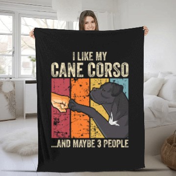 Discover I like my Cane Corso Zip Fleece Blankets